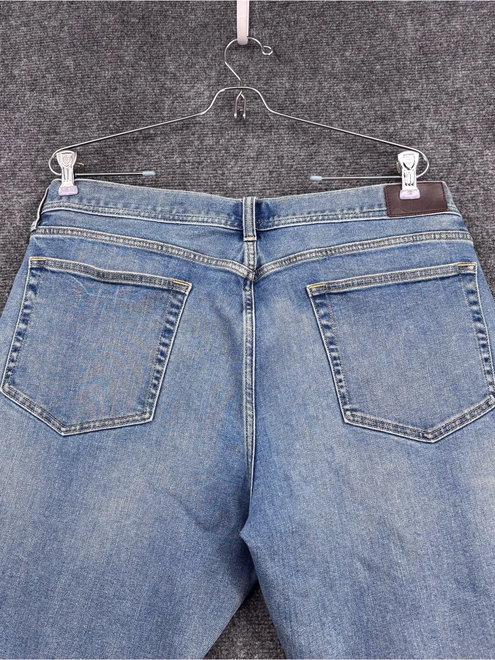 J Crew Stretch Sutton Jeans In Lucas Wash Men’s 36X28* Straight Leg Distressed